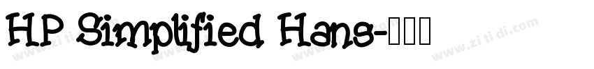 HP Simplified Hans字体转换